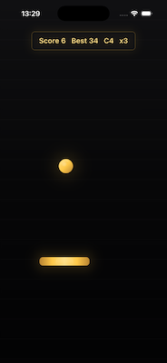 Gold Drop gameplay on iPhone
